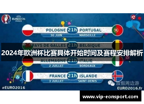 2024年欧洲杯比赛具体开始时间及赛程安排解析 2024年欧洲杯比赛具体开始时间及赛程安排解析