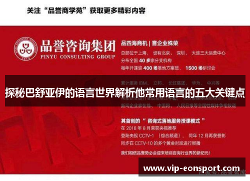 探秘巴舒亚伊的语言世界解析他常用语言的五大关键点